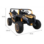 Mamido Elektrické autíčko Buggy UTV 24V 4x200W zlaté