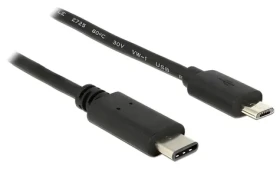DeLock USB-C - Micro-USB B čierna / Kábel / USB 2.0 / 1 m / 480 Mbit/s (83602)