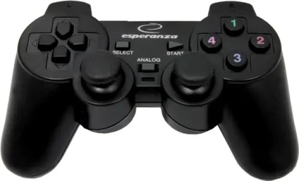 Esperanza EG106 Corsair gamepad s vibráciami čierna / USB 2.0 / pre PC amp; PS2 amp; PS3 (PERESPAKC0003)
