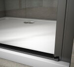 H K - Sprchové dvere dvojkrídlové BLACK SAFIR D2 100, 96-100 x 200 cm SE-BLACKSAFIRD2100