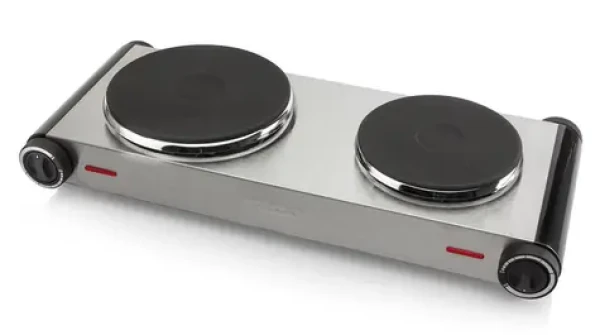 Tristar KP-6248 strieborná / dvojplatničkový elektrický varič / 1x 1000W / 1x 1500W (KP-6248)