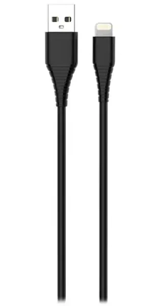 Colorway čierna / Dátový kábel / USB-A - Lightning / 2,4 A / 1 m (CW-CBUL024-BK)