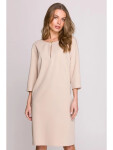 Dámske šaty S394 Beige - Stylove XXL béžová