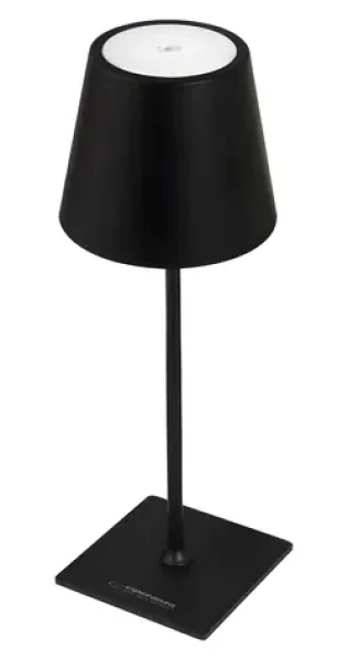Esperanza ELD119K čierna / LED stolná lampa / 3W / 200lm / 4000K / 3 režimy / USB-C (ELD119K)
