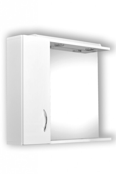 OLSEN SPA - Zrkadlo HELIOS - Nábytok - Helios - Helios 75, zrkadlo s osvetlením + skrinka, ľavé prevedenie OLNHEL75