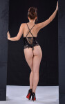 Dámske sexy body Naomi Black - Irall XXL Černá