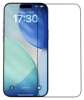 Devia Van Series Crystal Diamond čierny rámček / Ochranné sklo / Apple iPhone 17 Pro Max (6942297132641)