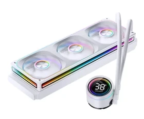 Jonsbo TH- 360 AiO ARGB biela / 3x 120mm / 37.3 dB @ 2400 RPM / 62.4 CFM / AMD + Intel (TH-360W)