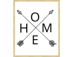 Rámovaný obraz Home, 40x50 cm%