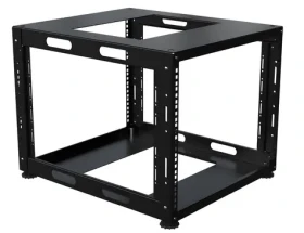 Lanview Open Frame D=584mm čierny / Otvorený rám / 19" / 8U / nosnosť 30 kg / IP20 (LVN-OPEN-8U-BL)
