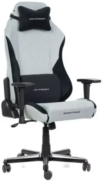 DXRacer DRIFTING XL Herná stolička šedo-čierna látková / 130-140 cm / látka / 125 kg / 3D-Područky (1052151)