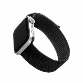 FIXED Nylon Strap Nylonový remienok pre Apple Watch 44mm amp; Watch 42mm čierna (FIXNST-434-BK)