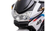 Mamido Detská elektrická motorka XMX609 biela