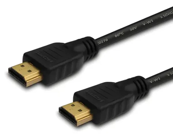 CL-200 čierny / Kábel HDMI / 15 m / High Speed with Ethernet / pozlátené konektory / M/M (SAVKABELCL-200)