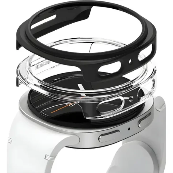 Ringke Slim 2-pack Galaxy Watch 8 44mm transparentná, matná čierna / Puzdro / 2 ks