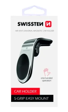 SWISSTEN EASY MOUNT strieborná / Magnetický držiak do ventilácie auta (65010701)