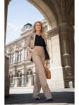 Svetlohnedé nohavice Bootcut S371 - Stylove M