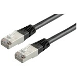 Roline 21.15.0355 RJ45 sieťové káble, prepojovacie káble CAT 5e S/FTP 3.00 m čierna dvojžilový tienený, pozlátené kontakty 1 ks; 21.15.0355