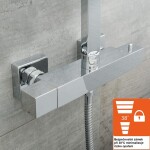Eisl - Sprchový stĺp Calvin s termostatickou batériou, chróm DX1104CST