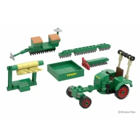BRIXIES PLUS 222.705 Fendt GT Classic Club Collection - historický traktor s príslušenstvom, 1:32