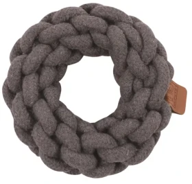 M-Pets Coto bavlnená hračka kruh sivá / Preťahovadlo / Bavlna / O 13 cm (354014)