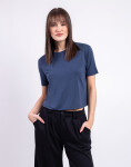 Organic Basics Soft Touch Boxy Tee Midnight Blue XS