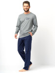 Pánske pyžamo Key MNS 612 B25 long/r M-2XL zelená-zelená XL