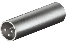 MicroConnect XLR spojka XLR (M) - XLR (M) sivá (27460-MC)