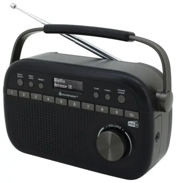 Soundmaster DAB280SW čierna / Rádio / DAB+ / FM / RDS / budík (DAB280SW)