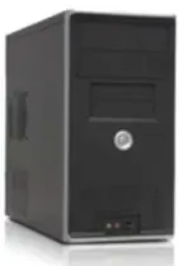 Foxconn CASE strieborno/čierny TW082, mini, USB2.0+Audio+Mic, 300W Fortron RoHS (TW082)