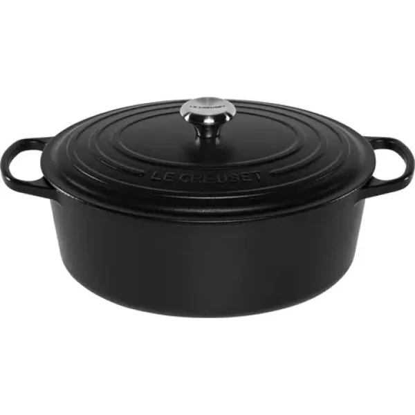 Le Creuset Signature Oválny hrniec s pokrievkou 33 cm čierna (21178330000430)