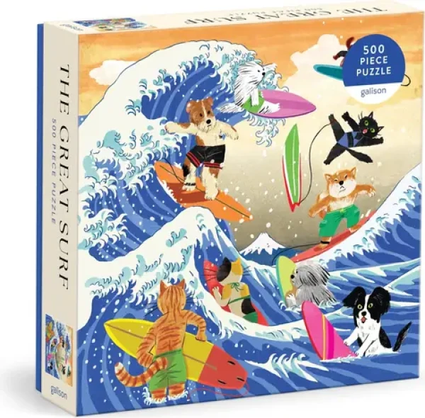 Galison Štvorcové puzzle Veľká vlna