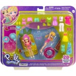 Mattel Polly Pocket veľká sada oblečkov a doplnkov bazén