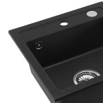 REA - Kuchynský drez WEST - čierna žula dots ZLE-00115