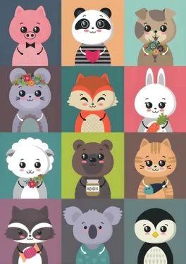 YAZZ Puzzle Veselé zvieratká