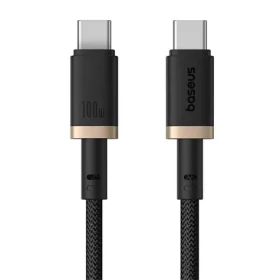 Baseus Dura (P10377803U01-00) Rýchlonabíjací kábel USB-C/USB-C 100W 1m čierno-zlatá (P10377803U01-00)