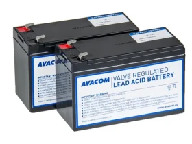 Avacom RBC177 / Kit pre renováciu batérie UPS / 2 ks / 9 Ah / VRLA HR (AVA-RBC177-KIT)