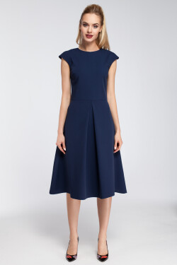 Made Of Emotion Dress M296 Navy Blue