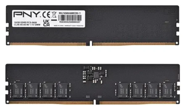 PNY Performance DDR5 16GB / Operačná pamäť / 5600 MHz / CL40 / DIMM / 1.2V (MD16GSD55600-SB)