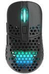 XTRFY M42 Wireless čierna / herná bezdrôtová myš / optická / 19000 DPI / 6 tlačidiel / RGB / 2 veľkosti / 2.4GHz (M42W-RGB-BLACK)