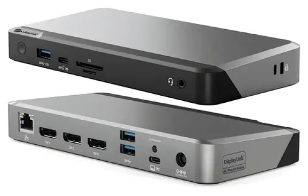 Alogic DX3 Triple 4K vesmírne šedá / Dokovacia stanica / USB-C / PD 100W / 3x 4K displej (DUPRDX3-WW)