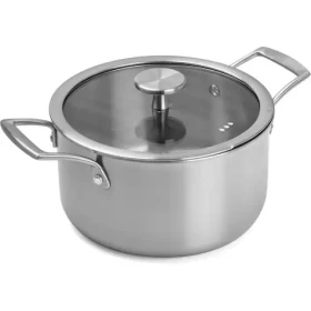 Remoska Proxima 20110 strieborná / Hrniec s pokrievkou / 20 cm / 3 l / Trimetal / Indukcia (8595006161487)