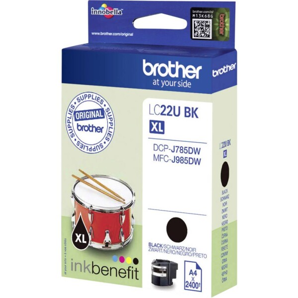 Brother Toner originálny LC-22UBK, Black