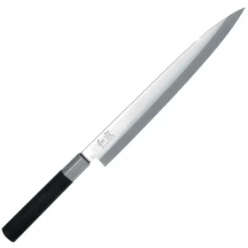 KAI Wasabi Black Yanagiba / Kuchynský nôž / 24 cm / oceľ 6A/1K6 / 58 HRC / jednostranné brúsenie
