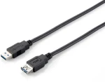 Equip čierna / Predlžovací kábel / USB-A - USB-A / 2 m / USB 3.0 (128398)
