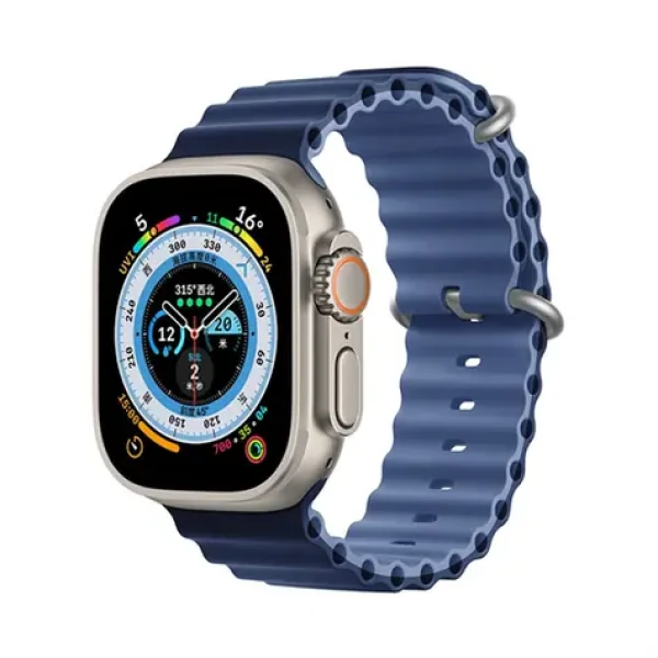 Devia Deluxe Series Sport6 svetlo/tmavo modrá / Remienok / silikónový / Apple Watch 40/41 mm (6938595381638)