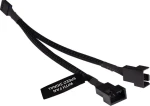 Alphacool Y-Splitter PWM čierna / Rozbočovací kábel / 4-pin na 2x 4-pin PWM / 15 cm (18676)