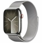 Apple Watch 9 GPS + Cellular 45mm Silver Stainless Steel strieborný (MRMQ3QP/A)