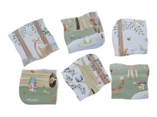 Little Dutch Puzzle penové do kúpeľa Forest Friends