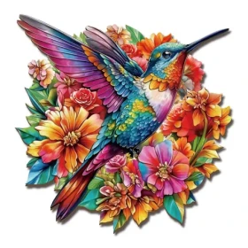 2KIDS TOYS Drevené puzzle Kolibrík